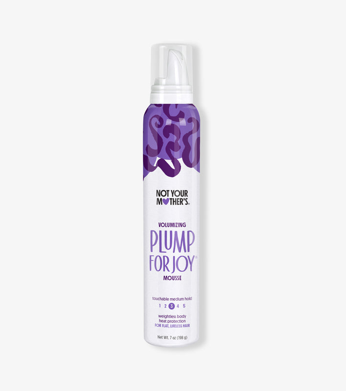NYM Plump for Joy Volumizing Mouse for a weightless hold and heat protection.