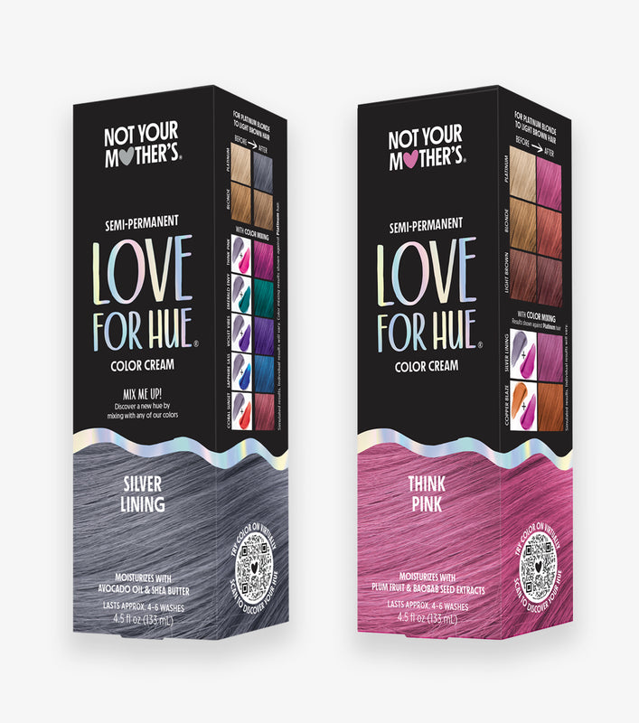 Silver Lining and Think Pink packaging